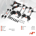 Set of 12 Pitman Idler Arm Sway Bar Link Tie Rod for Dodge Ram 2500 3500 (RWD)