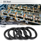 Set of 5 Oil Seal Rotary Shaft Seal Nitrile Rubber 70x90x13mm