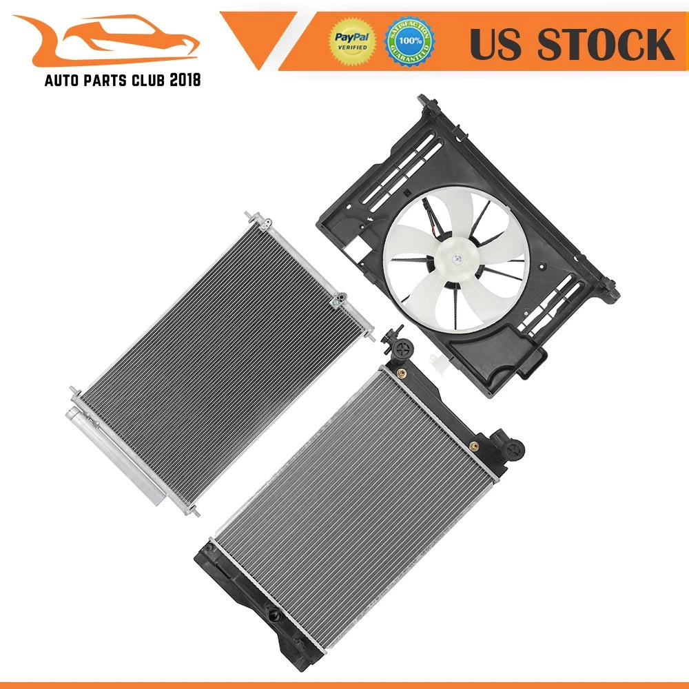 Radiator Condenser Cooling Fan Kit for Toyota Corolla (2014–2017)