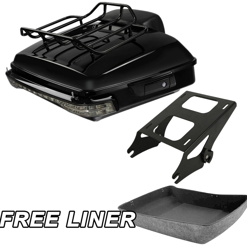 Chopped Trunk Backrest Mount Rack Light for Harley Electra Street Glide (2014–2026)