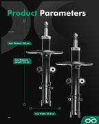 Front Pair Shocks Struts for Chrysler Pacifica (2004–2008)