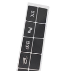 DASH Button Stickers for BMW X5 (2006–2013)