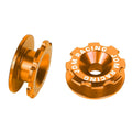 Set of 4 24MMx11MM Aluminum Orange Bumper Quick Release Fasteners for Gear Lid