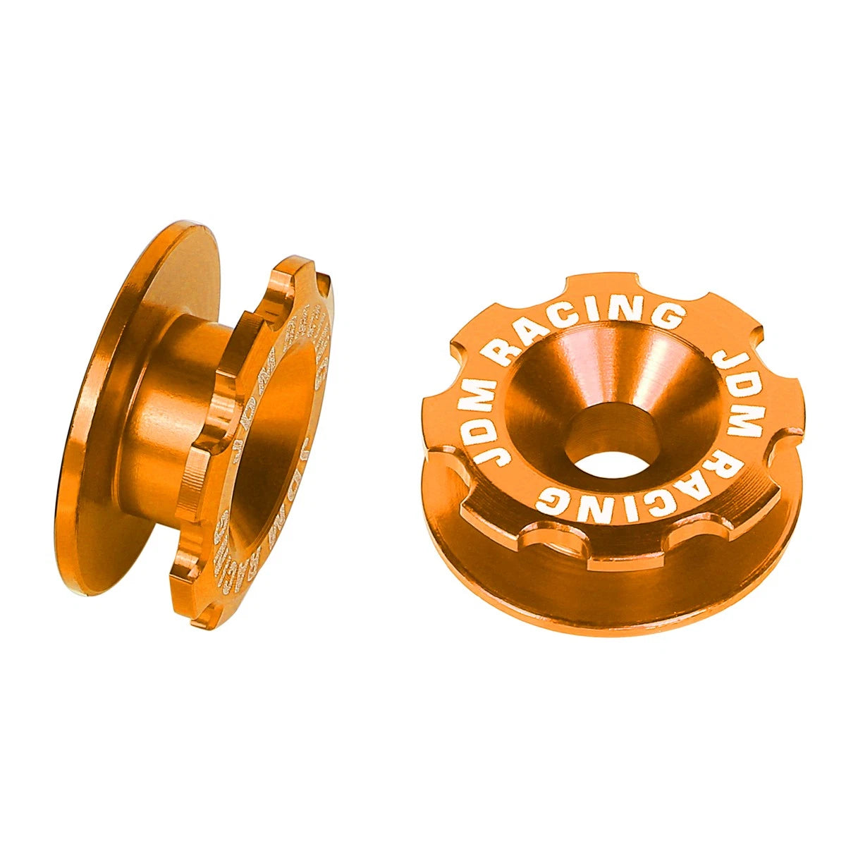 Set of 4 24MMx11MM Aluminum Orange Bumper Quick Release Fasteners for Gear Lid