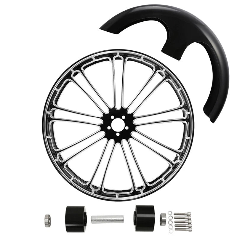 30" Front Wheel Rim & Dual Disc Hub for Harley Touring (1997–2021)