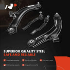 8x Front Control Arm, Sway Bar, Tie Rod & Ball Joint for Nissan Cube (2009–2014)