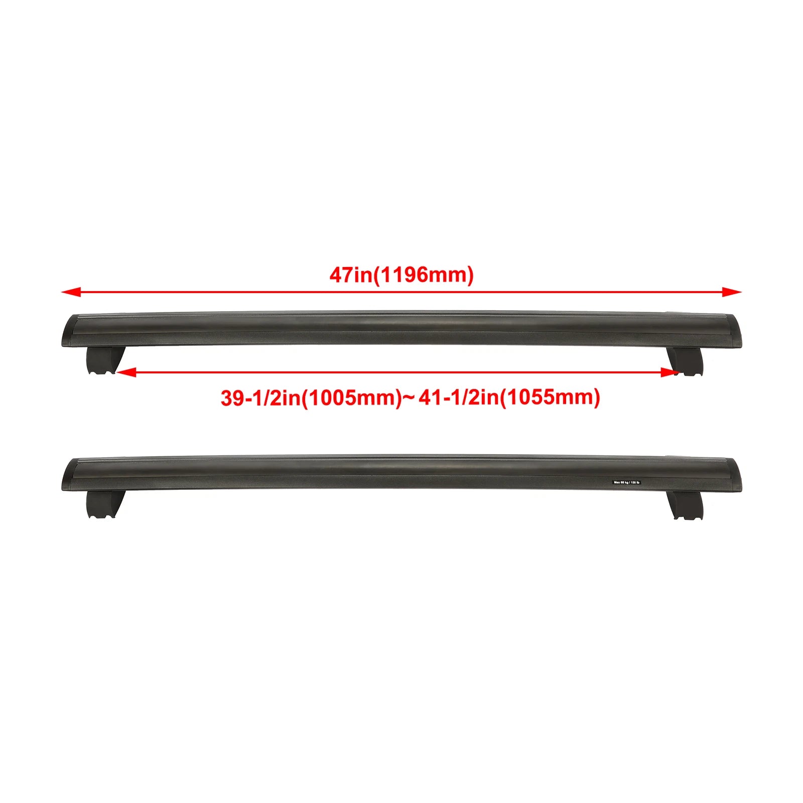 Cross Bar Roof Rack for Jeep Grand Cherokee (2011–2022) - Aluminum, Black
