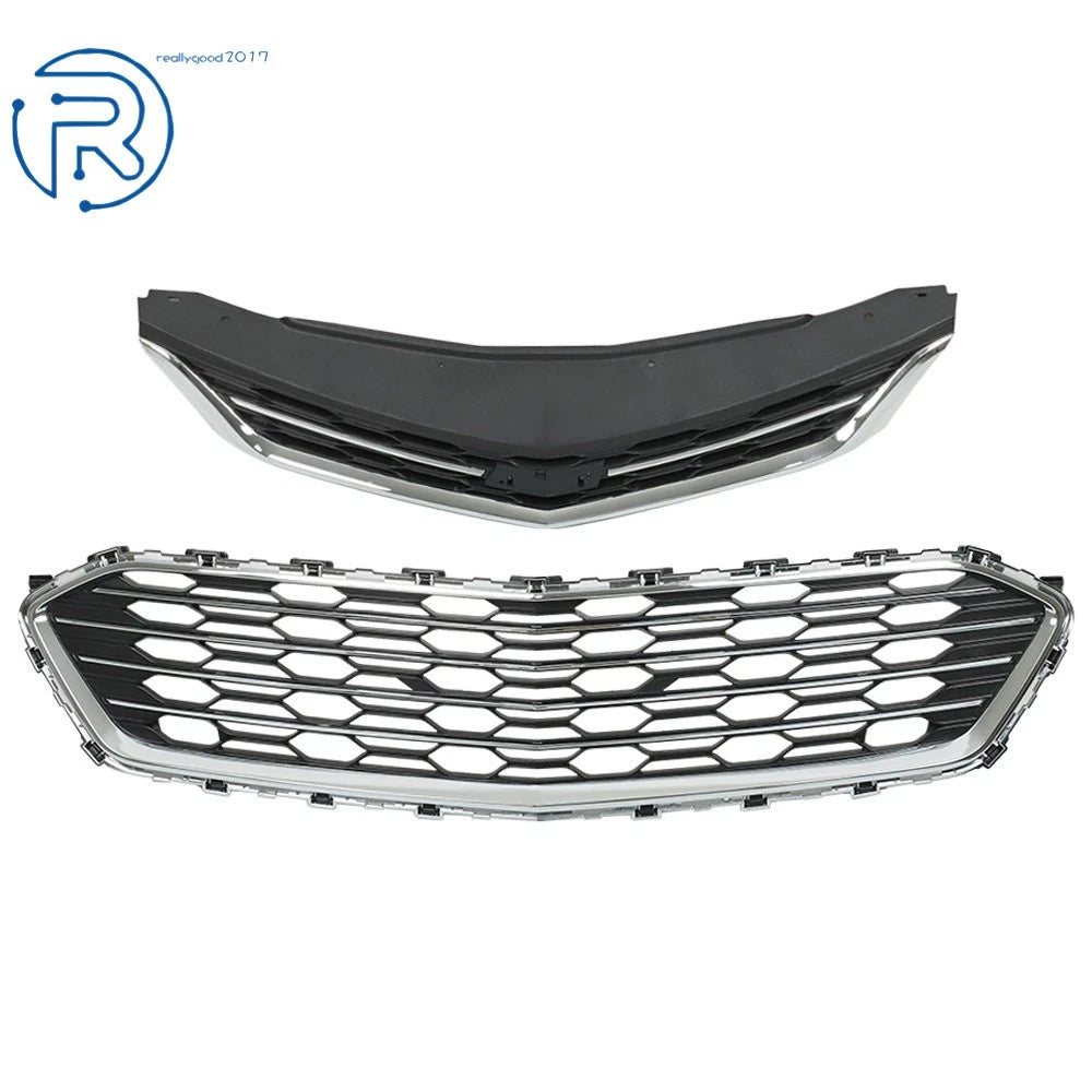Grille Set with Chrome for Chevy Cruze Sedan (2016-2018)