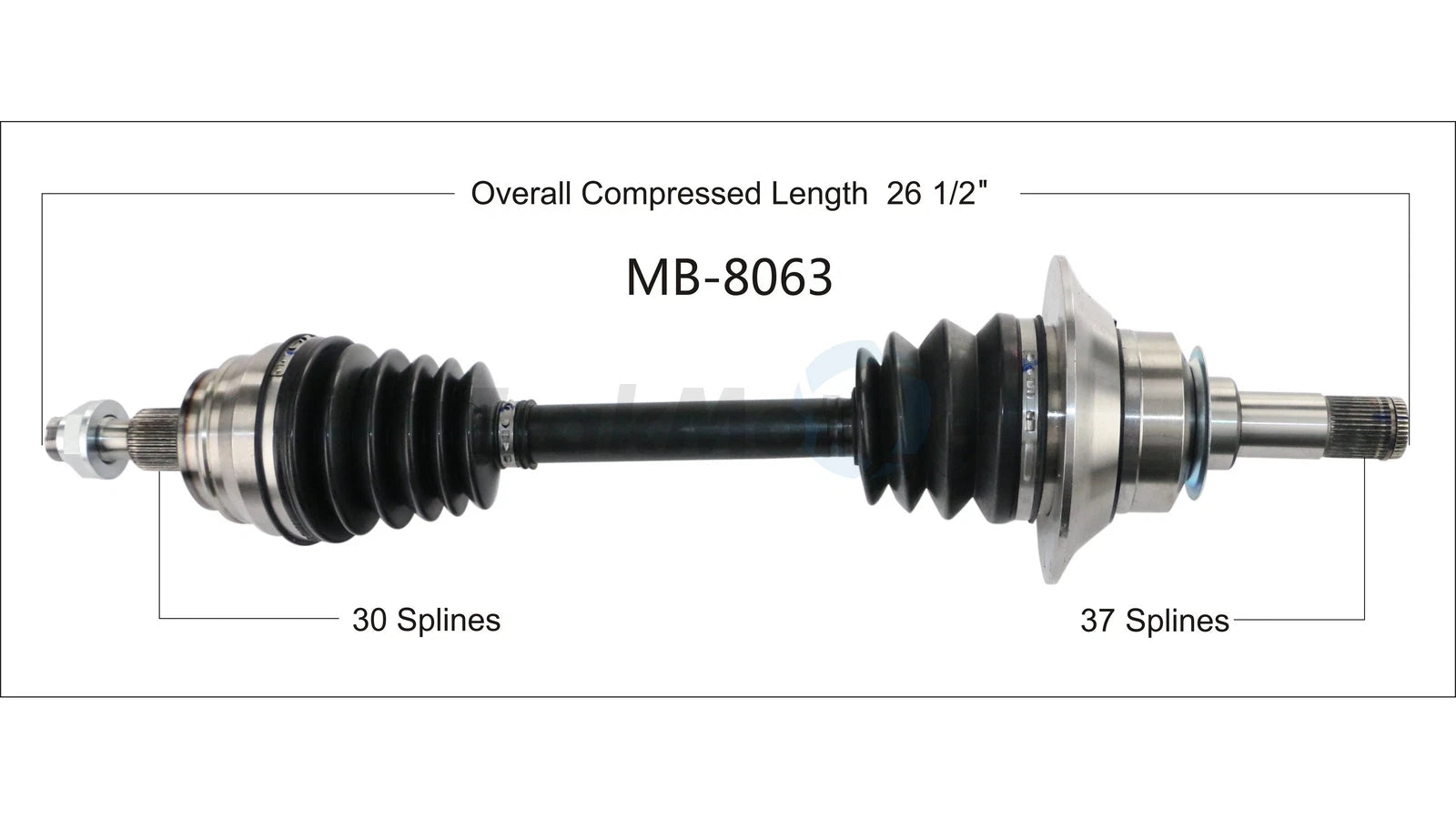 CV Axle Shaft for Surtrack Front Driver Left (MB-8063)
