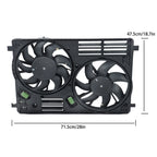 Dual Cooling Fan Assembly for Lincoln MKC (2015–2016)