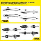 Set of 4 Chrome Outside Door Handles for Acura MDX (2007–2013)