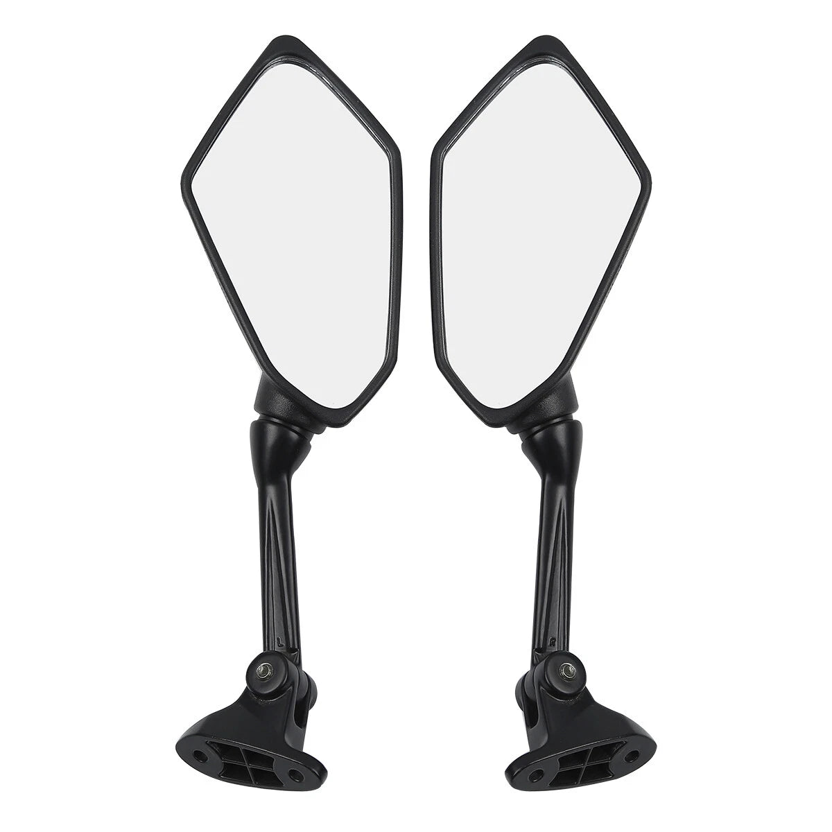 Set of 2 Black Rearview Mirrors for Kawasaki Ninja ZX6R (2009–2012)