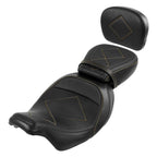 Driver & Passenger Seat Backrest Pad for Harley Touring Road Glide (2009-2023)