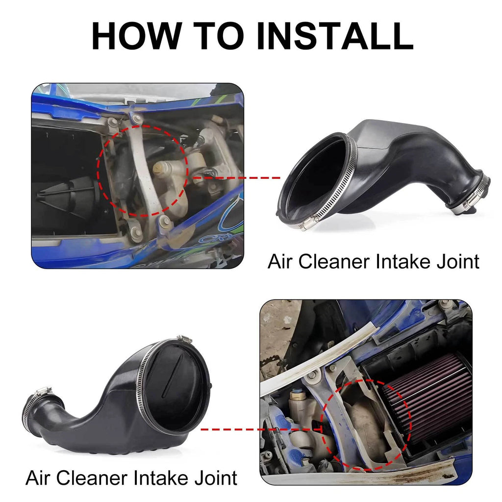 Set of 2 Air Box to Carburetor Rubber Intake Boots for Yamaha YFZ450 (2004–2009)