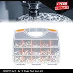 Set of 900 Rivet Nuts for Universal Applications (M3–M10)