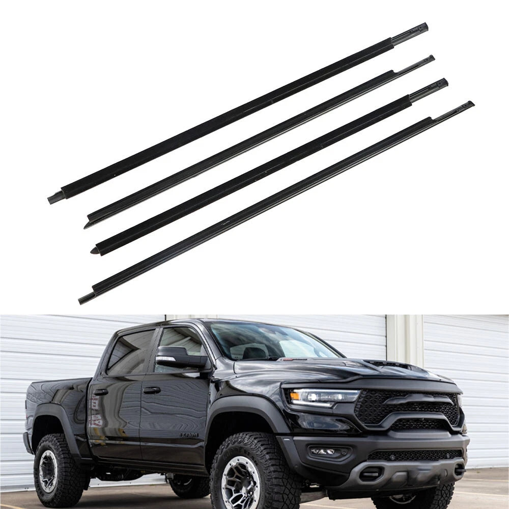 Set of 4 Outer Seal Weatherstrip for Dodge Ram 1500 2500 (2010–2021)