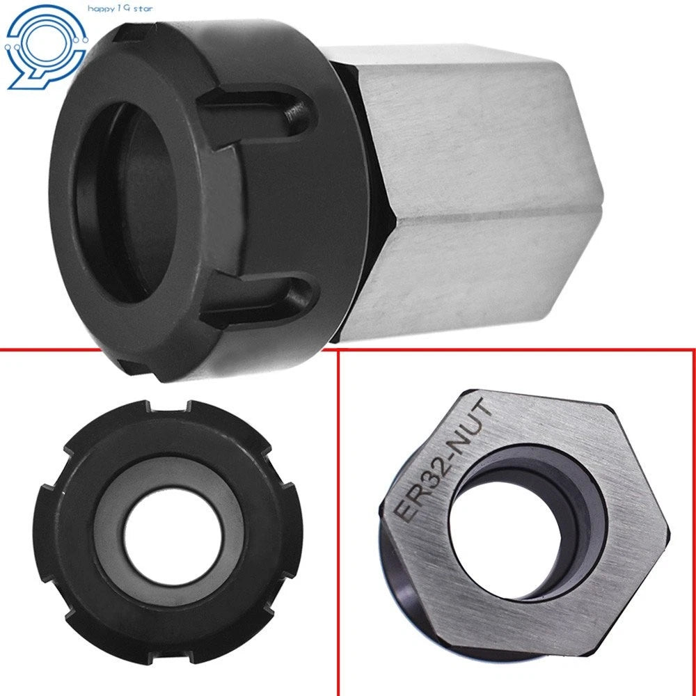 ER-32 Hex Collet Block Chuck Holder for Lathe Engraving Machine