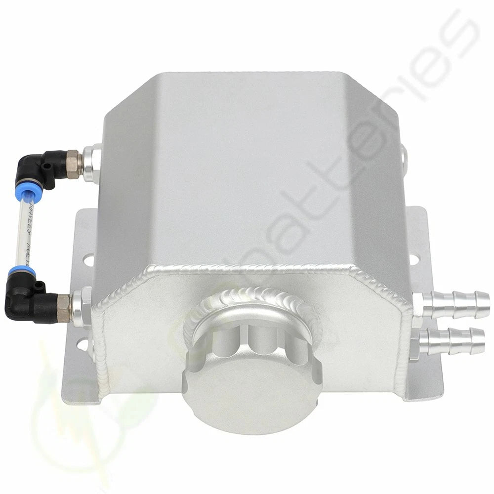 1L Silver Radiator Coolant Overflow Bottle Recovery Tank for Universal