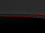 Leather Console Lid Armrest Cover for Subaru Legacy (2010–2014) Red Stitch
