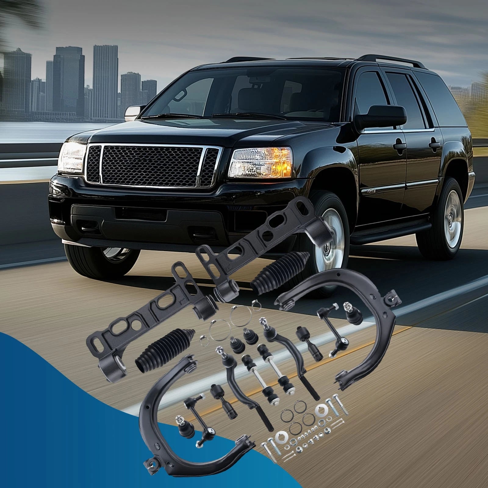Front Upper Control Arms Ball Joints Tie Rods for Chevrolet Trailblazer (2008–2009)