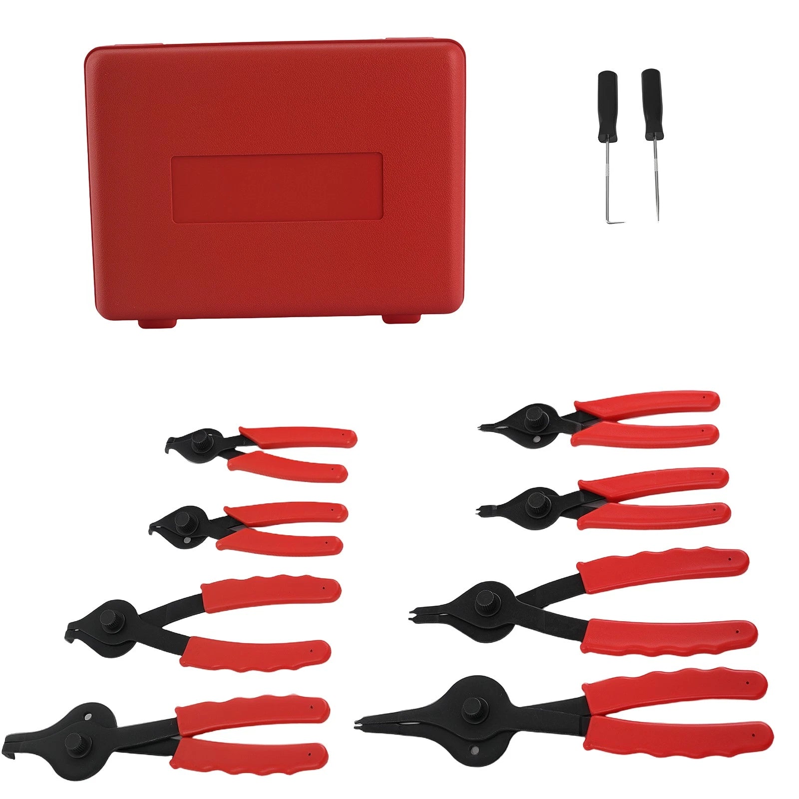 10pc Snap Ring Plier Set for Auto Maintenance Tools