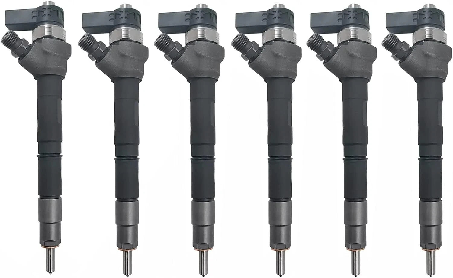 Set of 6 Fuel Injectors 0445110646 03L130277J 03L130277Q for VW Audi 2.0 TDI (2009–2015)