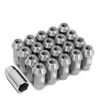 Set of 20 J2 7075-T6 Forged Aluminum Open-End Lug Nuts M12x1.5 for