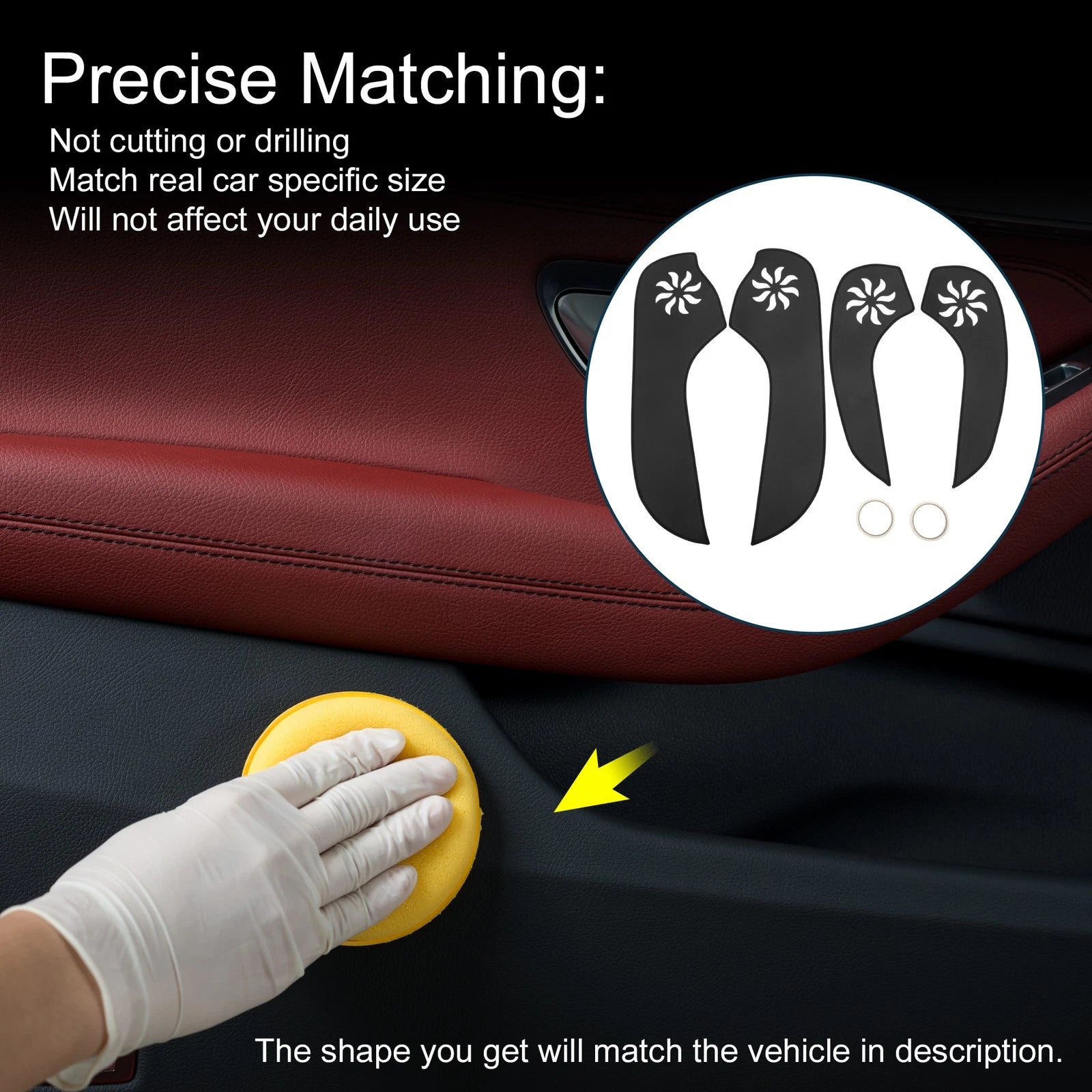 Set of 1 Car Door Anti Kick Pad Sticker Protector for Buick Regal (2009–2015)