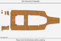 EVA Foam Faux Teak Deck Flooring for Sea Hunt Gamefish 27 (2021)