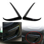 Front Fog Light Eyebrow Cover Trim for Tesla Model 3 (2017-2022) Black