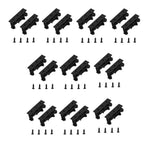 Set of 10 PCB Rail Mount Clips for Electronic Switches and Boards
