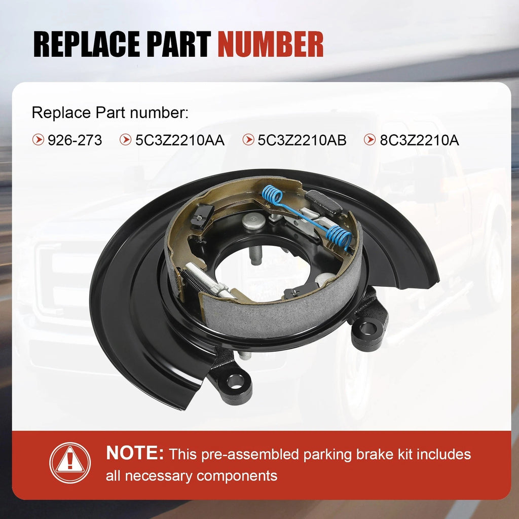 Set of 2 Loaded Brake Backing Plates for Ford F-Series (2005–2012)