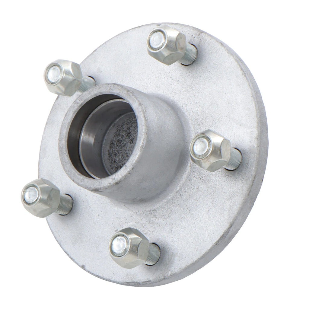 Set of 2 Galvanized Trailer Hub Kits for 3500 lbs Axle (5 on 5)