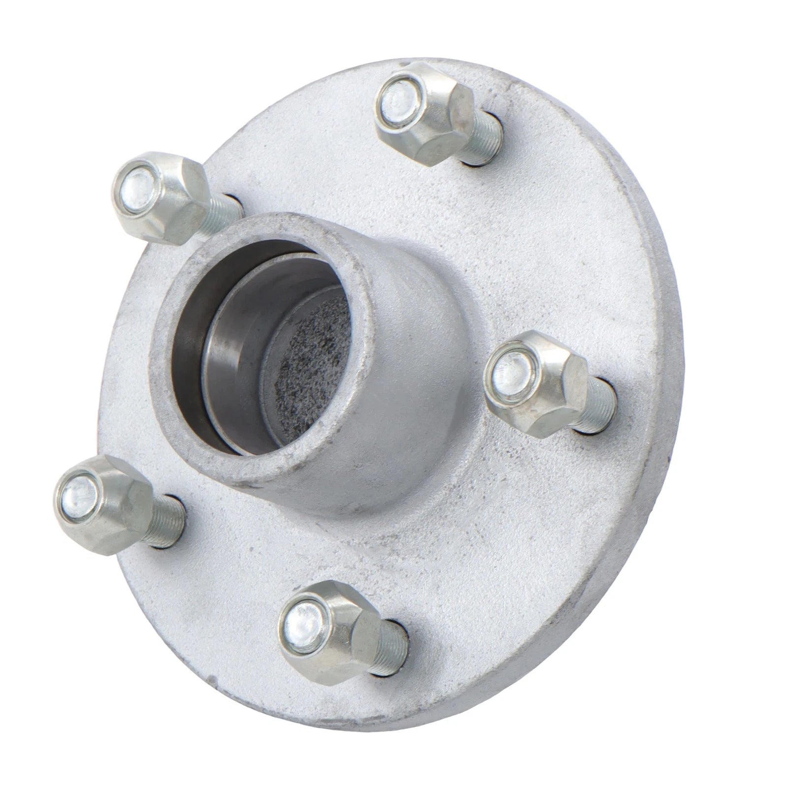 Set of 2 Galvanized Trailer Hub Kits for 3500 lbs Axle (5 on 5)