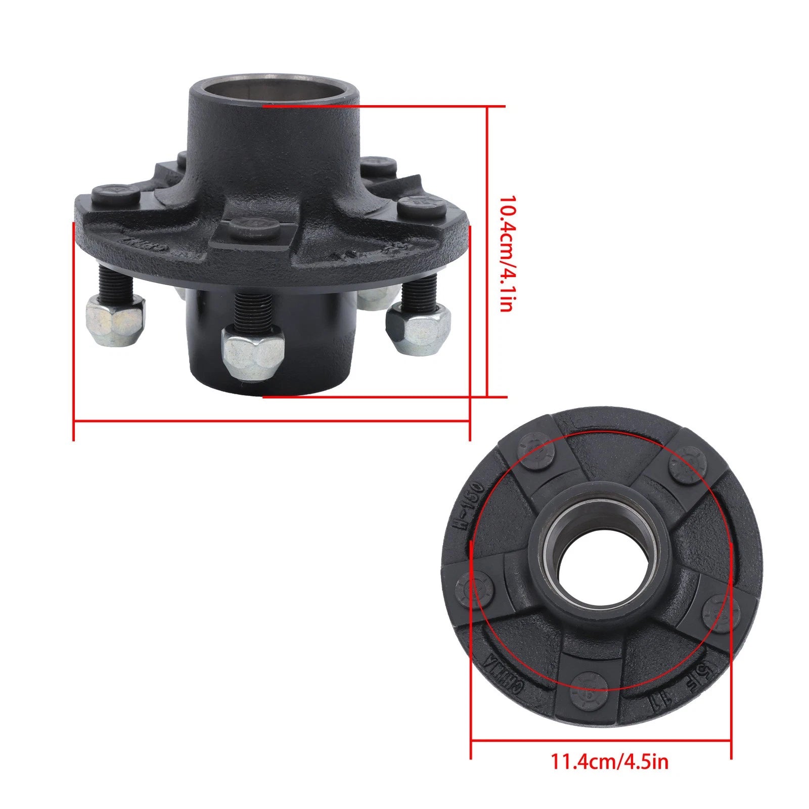 2X Trailer Bearing Kit for 5 on 4.5" Hub (Fits 2000lbs Spindle)