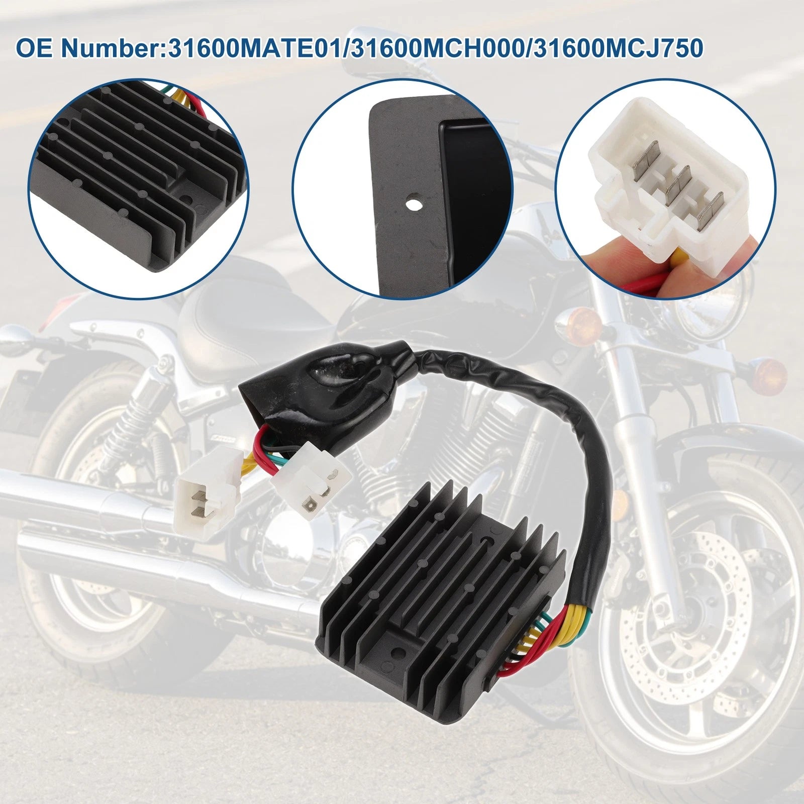 Voltage Regulator Rectifier for Honda VTX 1800 C (2002–2008) 31600-MATE-01