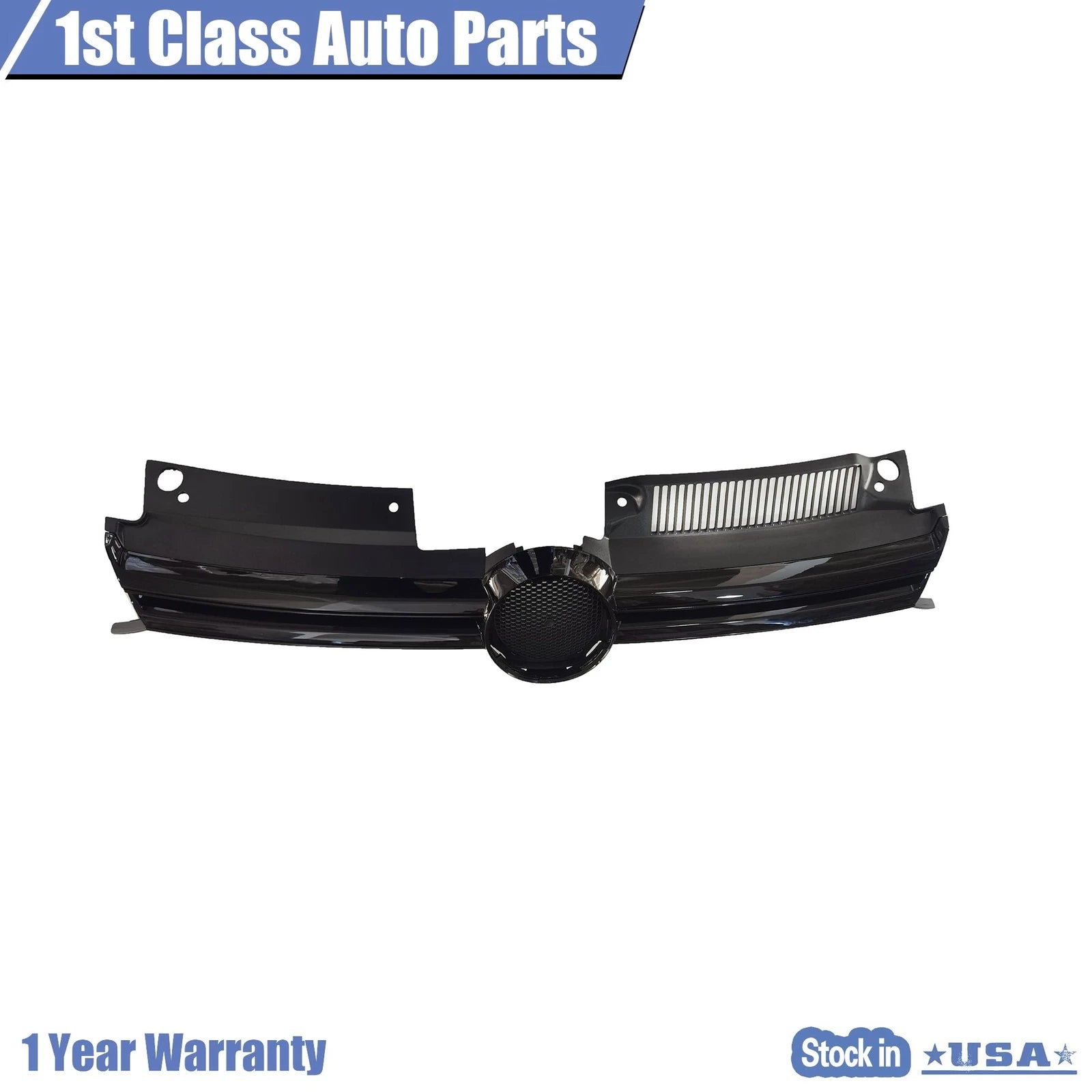 Front Sport Black Grille for Volkswagen Jetta Sedan (2011-2014)