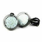 Clear LED Round Smoke Turn Signal Indicator Blinker Light for Car 12V