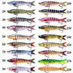 18g Multi-Jointed Fishing Lure for Bass Pike (13.5cm)