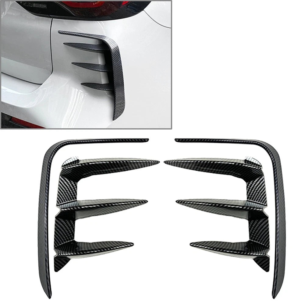 Rear Bumper Side Vent Spoiler Trim for BMW X3 G01 LCI M-Sport (2022–2023) Carbon Fiber