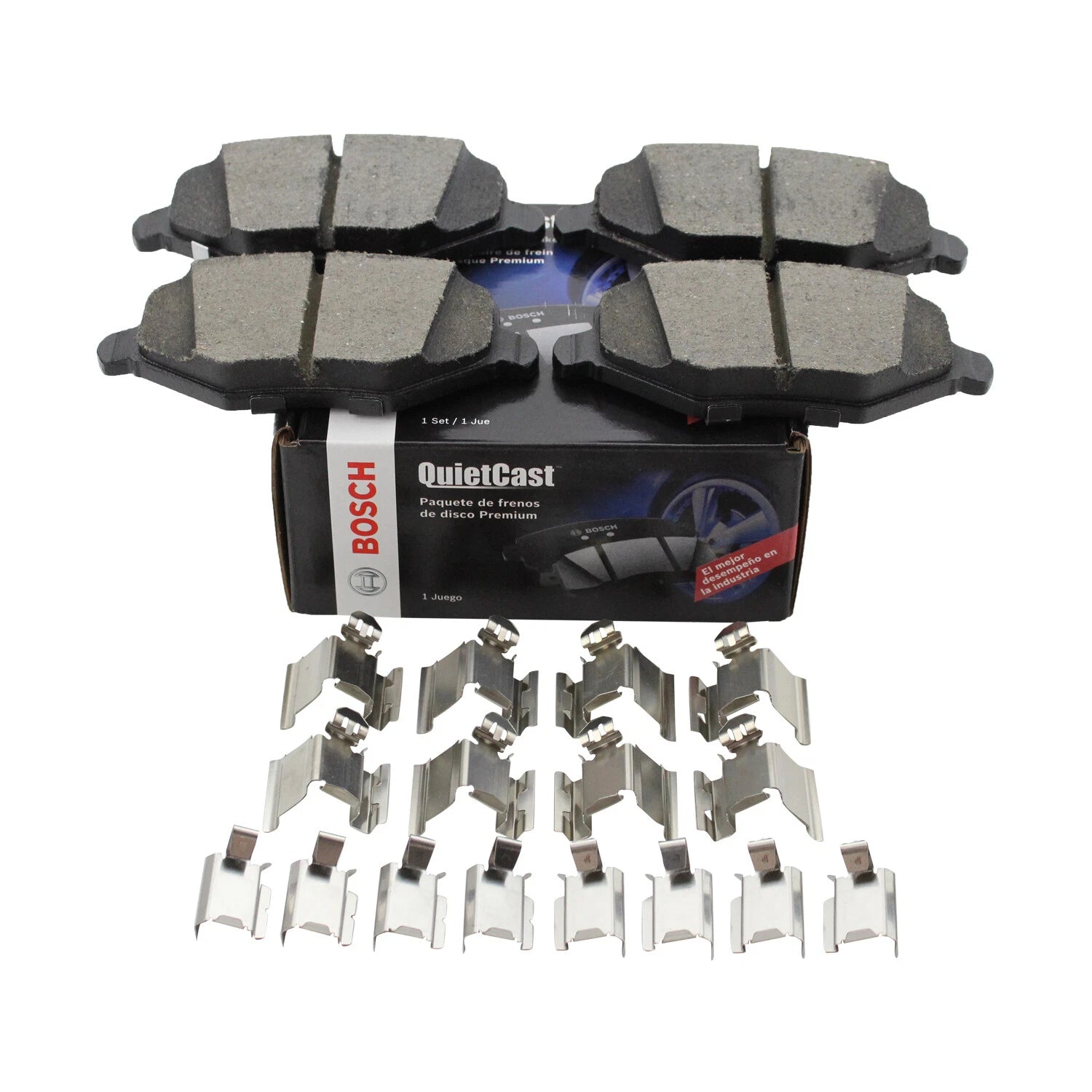 Set of 4 Bosch Rear Ceramic Brake Pads for Chrysler Dodge Ram Volkswagen