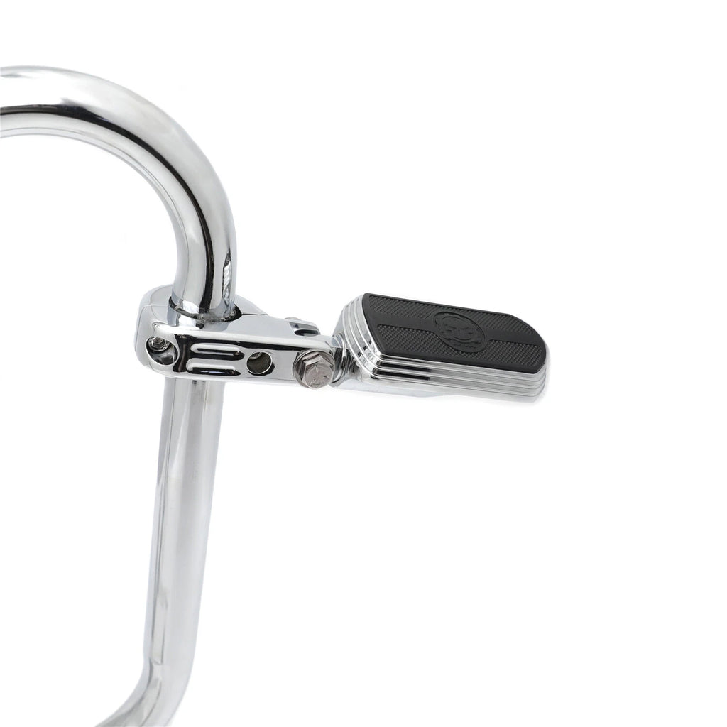 Chrome 1.25" Gear Skull Racing FootPeg P Clamp for Harley Sportster