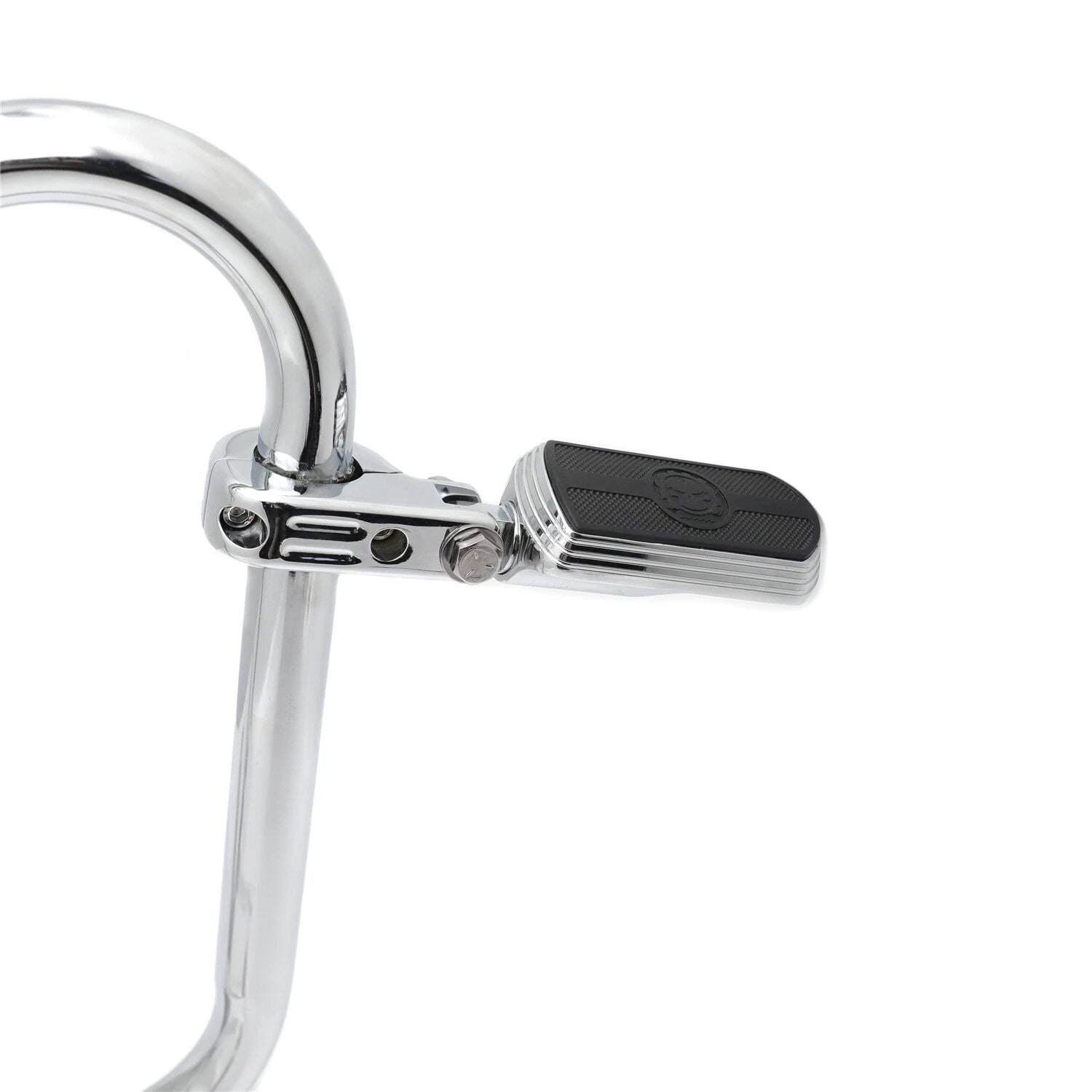 Chrome 1.25" Gear Skull Racing FootPeg P Clamp for Harley Sportster
