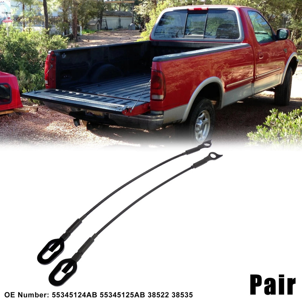 Pair Rear Tailgate Cables for Dodge Ram 1500 2500 3500 (1994–2002)