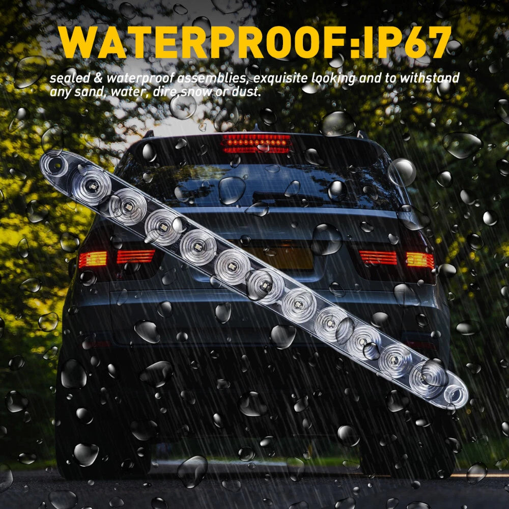 2X 15" LED Truck Trailer Light Bar for Various Models