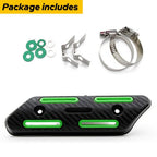 Pipe Heat Shield Guard Protector Cover Red for Kawasaki Honda Yamaha Suzuki (EOOK)