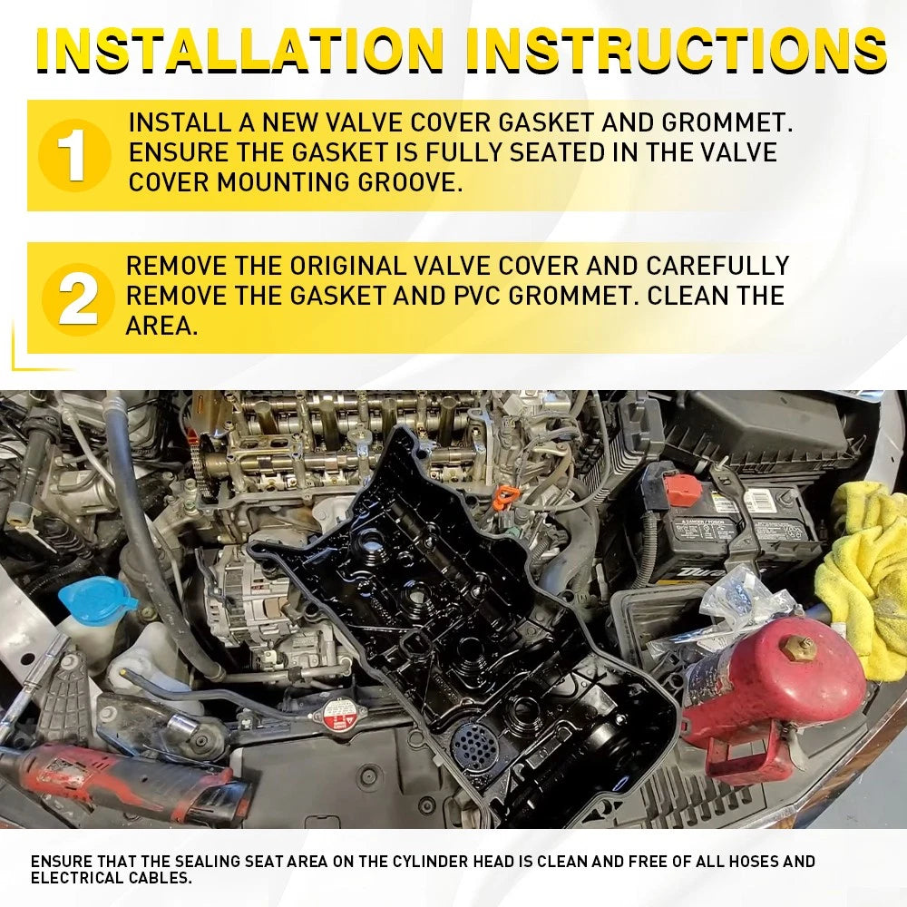 Valve Cover Gasket with Seal for Honda (2016–2020)