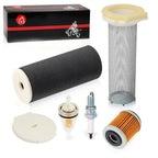 Air Filter Kit END CAP Oil Filter Kit for Yamaha Wolverine 350 (1995–2004)