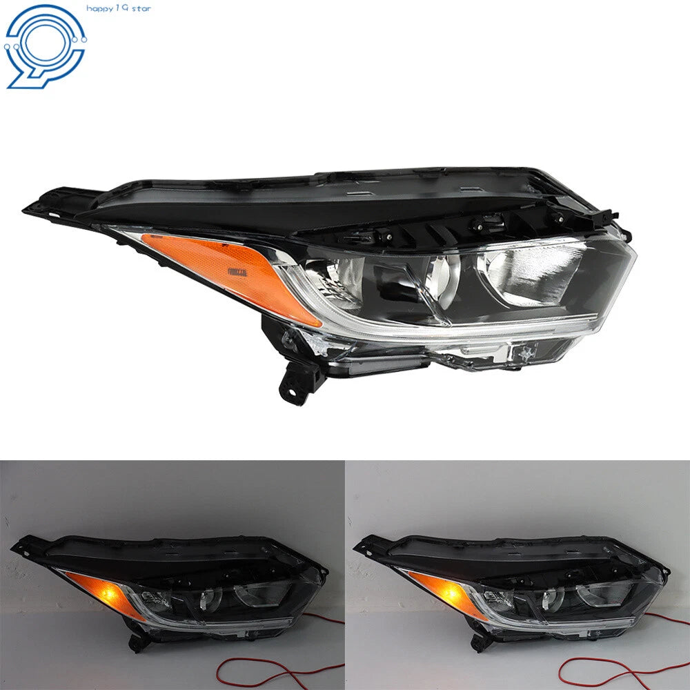 Halogen Headlight Assembly for Honda HR-V (2019–2021) Black DRL with LED Right