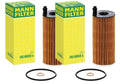 Set of 2 Engine Oil Filters for BMW F15 F30 328d 535d X3 X5 740Ld (2014–2019)
